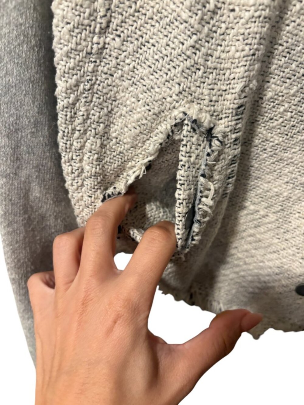 Free People Tweed Moto Jacket - Picture 8 of 9